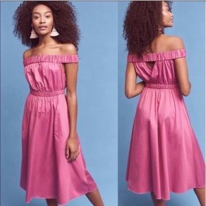 Anthropologie Maeve Mona Off Shoulder Dress